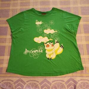 Vintage Inuyasha 2005 T-Shirt Rumiko Takashi Rare Anime USA Kirara Cat Manga